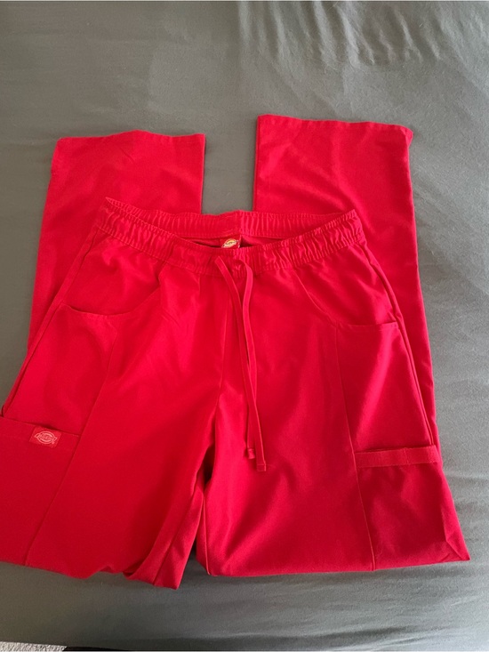 Dickies Pants - Dickies Women's Bright Red scrub pants